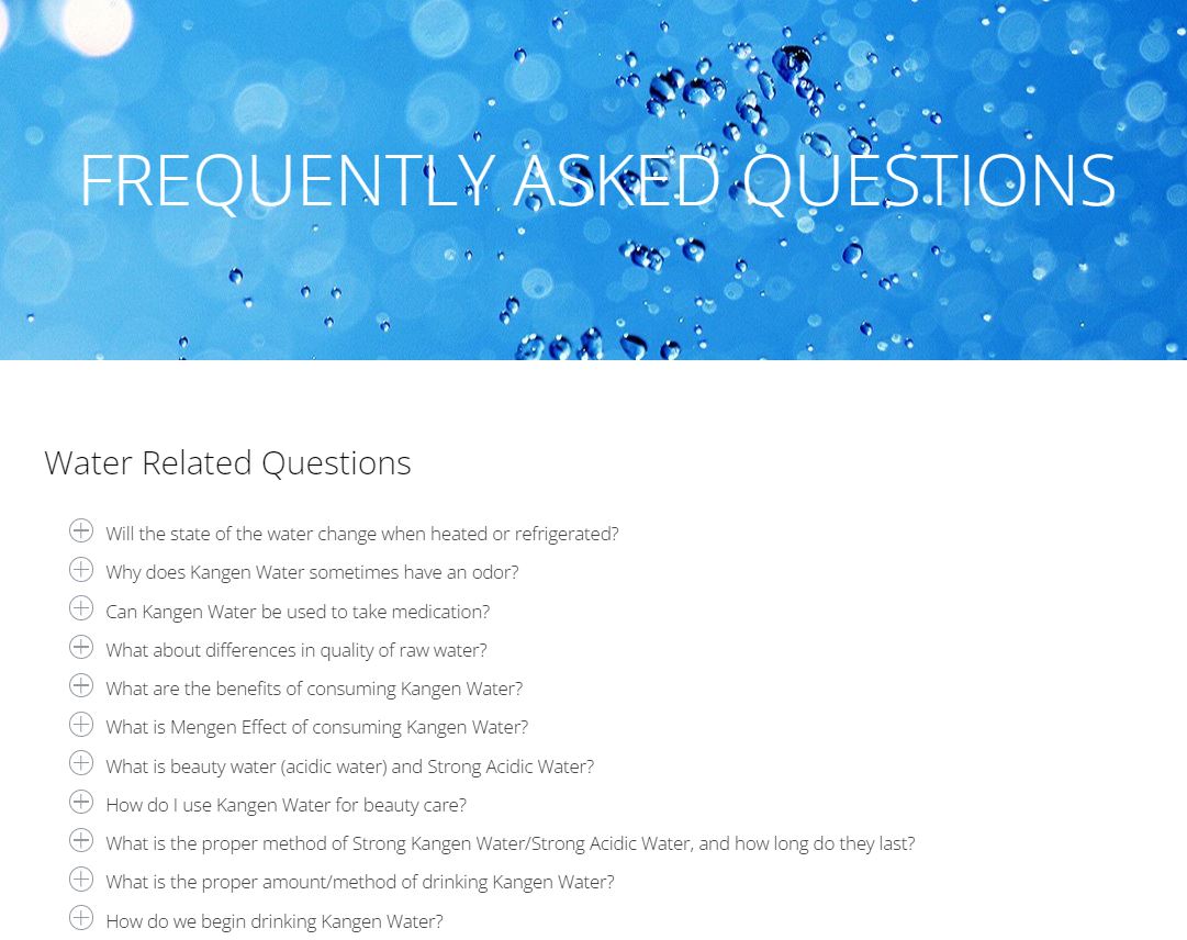 Enagic Kangen Water FAQS Enagic Kangen Water FAQS